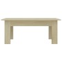 Mesa de centro madera contrachapada color roble 100x60x42 cm de vidaXL, Mesas de centro - Ref: Foro24-801182, Precio: 47,94 €...