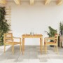 Juego de comedor para jardín 3 pzas madera maciza de teca de vidaXL, Conjuntos de jardín - Ref: Foro24-3155976, Precio: 382,5...