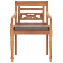 Juego comedor de jardín 5 pzas cojines gris oscuro madera teca de vidaXL, Conjuntos de jardín - Ref: Foro24-3155981, Precio: ...