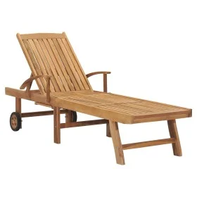 Sonnenliege aus massivem Teakholz von vidaXL, Liegen - Ref: Foro24-48015, Preis: 278,06 €, Rabatt: %