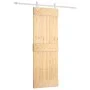 Puerta corredera con herrajes madera maciza de pino 70x210 cm de vidaXL, Puertas - Ref: Foro24-3203161, Precio: 171,02 €, Des...