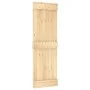Puerta corredera con herrajes madera maciza de pino 70x210 cm de vidaXL, Puertas - Ref: Foro24-3203161, Precio: 171,02 €, Des...
