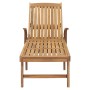 Tumbona de madera maciza de teca de vidaXL, Tumbonas - Ref: Foro24-48015, Precio: 253,04 €, Descuento: %