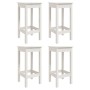 Set de mesa y taburetes altos jardín 5 pzas madera pino blanco de vidaXL, Conjuntos de jardín - Ref: Foro24-3154731, Precio: ...