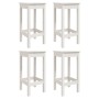 Set de mesa y taburetes altos jardín 5 pzas madera pino blanco de vidaXL, Conjuntos de jardín - Ref: Foro24-3154746, Precio: ...