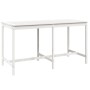 Mesa y taburetes altos jardín 9 pzas madera maciza pino blanco de vidaXL, Conjuntos de jardín - Ref: Foro24-3154771, Precio: ...