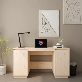 Escritorio de madera maciza de pino 140x50x75 cm de vidaXL, Escritorios - Ref: Foro24-814324, Precio: 132,72 €, Descuento: %