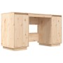 Escritorio de madera maciza de pino 140x50x75 cm de vidaXL, Escritorios - Ref: Foro24-814324, Precio: 134,39 €, Descuento: %