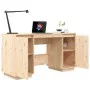 Schreibtisch aus massivem Kiefernholz, 140 x 50 x 75 cm von vidaXL, Schreibtische - Ref: Foro24-814324, Preis: 132,72 €, Raba...