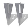 Clavijas de postes de valla 2 unidades acero de vidaXL, Postes de cerca - Ref: Foro24-140595, Precio: 19,00 €, Descuento: %