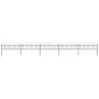 Garden fence with black steel hoop tips 8.5x0.6 m by vidaXL, fence panels - Ref: Foro24-277642, Price: 215,23 €, Discount: %
