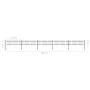 Garden fence with black steel hoop tips 8.5x0.6 m by vidaXL, fence panels - Ref: Foro24-277642, Price: 215,23 €, Discount: %