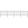 Gartenzaun mit Speerspitzen aus schwarzem Stahl 6,8x1,2 m von vidaXL, Zaunpaneele - Ref: Foro24-277623, Preis: 235,62 €, Raba...