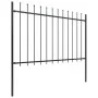 Gartenzaun mit Speerspitzen aus schwarzem Stahl 6,8x1,2 m von vidaXL, Zaunpaneele - Ref: Foro24-277623, Preis: 235,62 €, Raba...