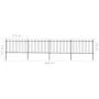 Gartenzaun mit Speerspitzen aus schwarzem Stahl 6,8x1,2 m von vidaXL, Zaunpaneele - Ref: Foro24-277623, Preis: 235,62 €, Raba...