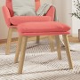 Reposapiés de terciopelo rosa 45x29,5x35 cm de vidaXL, Otomanas - Ref: Foro24-341439, Precio: 39,86 €, Descuento: %