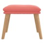Reposapiés de terciopelo rosa 45x29,5x35 cm de vidaXL, Otomanas - Ref: Foro24-341439, Precio: 39,86 €, Descuento: %