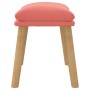 Reposapiés de terciopelo rosa 45x29,5x35 cm de vidaXL, Otomanas - Ref: Foro24-341439, Precio: 39,86 €, Descuento: %