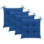 Set de comedor de jardín plegable 5 piezas con cojines bambú de vidaXL, Conjuntos de jardín - Ref: Foro24-3063985, Precio: 27...