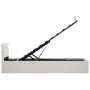 Cama canapé hidráulica con LED cuero sintético blanco 100x200cm de vidaXL, Camas y somieres - Ref: Foro24-285547, Precio: 392...