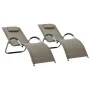 Loungers 2 units textilene gray taupe and gray by vidaXL, Loungers - Ref: Foro24-310519, Price: 133,37 €, Discount: %