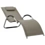 Loungers 2 units textilene gray taupe and gray by vidaXL, Loungers - Ref: Foro24-310519, Price: 133,37 €, Discount: %