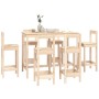 Set de bar 7 piezas madera maciza de pino de vidaXL, muebles para cocinas y comedores - Ref: Foro24-3124712, Precio: 340,42 €...