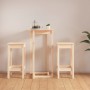 Set de bar 3 piezas madera maciza de pino de vidaXL, muebles para cocinas y comedores - Ref: Foro24-3124727, Precio: 151,24 €...