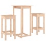Set de bar 3 piezas madera maciza de pino de vidaXL, muebles para cocinas y comedores - Ref: Foro24-3124727, Precio: 151,24 €...