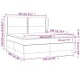 Cama box spring con colchón tela gris taupe 160x200 cm de vidaXL, Camas y somieres - Ref: Foro24-3127897, Precio: 603,21 €, D...