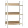 Estantería de 3 niveles madera ingeniería roble 60x27,6x90,5 cm de vidaXL, Librerías y estanterías - Ref: Foro24-288221, Prec...