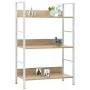 Estantería de 3 niveles madera ingeniería roble 60x27,6x90,5 cm de vidaXL, Librerías y estanterías - Ref: Foro24-288221, Prec...