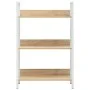 Estantería de 3 niveles madera ingeniería roble 60x27,6x90,5 cm de vidaXL, Librerías y estanterías - Ref: Foro24-288221, Prec...