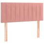 Cama box spring colchón y LED terciopelo rosa 80x200 cm de vidaXL, Camas y somieres - Ref: Foro24-3134494, Precio: 275,89 €, ...