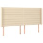 Cama box spring colchón y luces LED tela crema 160x200 cm de vidaXL, Camas y somieres - Ref: Foro24-3138970, Precio: 617,41 €...