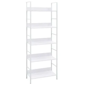 Estantería 5 niveles madera ingeniería blanco 60x27,6x158,5 cm de vidaXL, Librerías y estanterías - Ref: Foro24-288228, Preci...