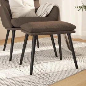 Reposapiés de tela color gris taupe 45x29,5x35 cm de vidaXL, Otomanas - Ref: Foro24-341502, Precio: 33,42 €, Descuento: %