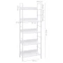 Estantería 5 niveles madera ingeniería blanco 60x27,6x158,5 cm de vidaXL, Librerías y estanterías - Ref: Foro24-288228, Preci...