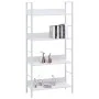 Estantería 4 niveles madera ingeniería blanco 60x27,6x124,5 cm de vidaXL, Librerías y estanterías - Ref: Foro24-288224, Preci...