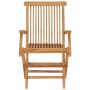 Sillas de jardín 4 uds madera teca con cojines rojo tinto de vidaXL, Sillas de jardín - Ref: Foro24-3065641, Precio: 386,29 €...