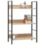 Estantería de 3 niveles madera ingeniería roble 60x27,6x90,5 cm de vidaXL, Librerías y estanterías - Ref: Foro24-288219, Prec...