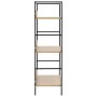 Estantería de 3 niveles madera ingeniería roble 60x27,6x90,5 cm de vidaXL, Librerías y estanterías - Ref: Foro24-288219, Prec...