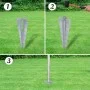 Metallzaun mit Pfosten aus verzinktem Stahl, 15 x 1,5 m von vidaXL, Zaunpaneele - Ref: Foro24-141505, Preis: 190,44 €, Rabatt: %