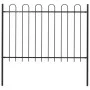 Gartenzaun mit schwarzen Stahlringspitzen, 1,7 m von vidaXL, Zaunpaneele - Ref: Foro24-144931, Preis: 68,98 €, Rabatt: %