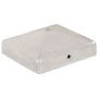 Tapas para postes de valla 6 unidades metal galvanizado 91x91mm de vidaXL, Accesorios para rejas y vallas - Ref: Foro24-14549...