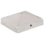 Tapas para postes de valla 6 unidades metal galvanizado 91x91mm de vidaXL, Accesorios para rejas y vallas - Ref: Foro24-14549...