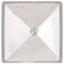Tapas para postes de valla 6 unidades metal galvanizado 91x91mm de vidaXL, Accesorios para rejas y vallas - Ref: Foro24-14549...