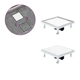 Duschablaufabdeckung, Bodeneinsatz aus Edelstahl. 28x28cm von vidaXL, Abflüsse - Ref: Foro24-145996, Preis: 51,78 €, Rabatt: %