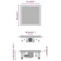 Desagüe de ducha cubierta inserción suelo acero inox. 28x28 cm de vidaXL, Desagües - Ref: Foro24-145996, Precio: 51,78 €, Des...