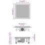 Desagüe de ducha cubierta inserción suelo acero inox. 28x28 cm de vidaXL, Desagües - Ref: Foro24-145996, Precio: 52,95 €, Des...